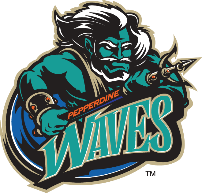 Pepperdine Waves 1998-2003 Alternate Logo diy iron on heat transfer